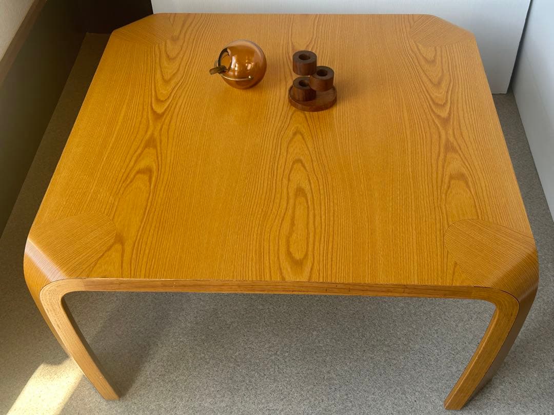 天童木工 座卓 ローテーブル 曲げ木 成形合板 乾三郎　Tendo モダン　机