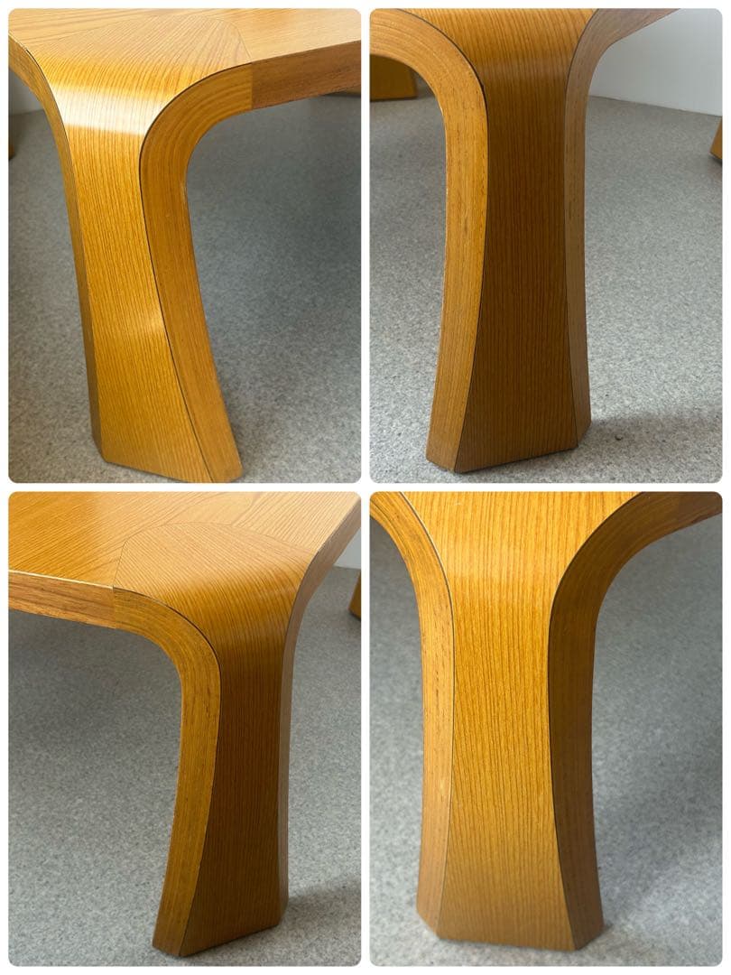 天童木工 座卓 ローテーブル 曲げ木 成形合板 乾三郎　Tendo モダン　机