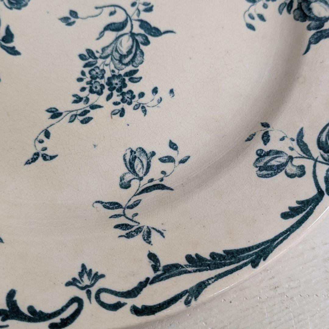 フランスアンティーク　プレート ジュールヴィエイヤールボルドー ルーヴシエンヌA