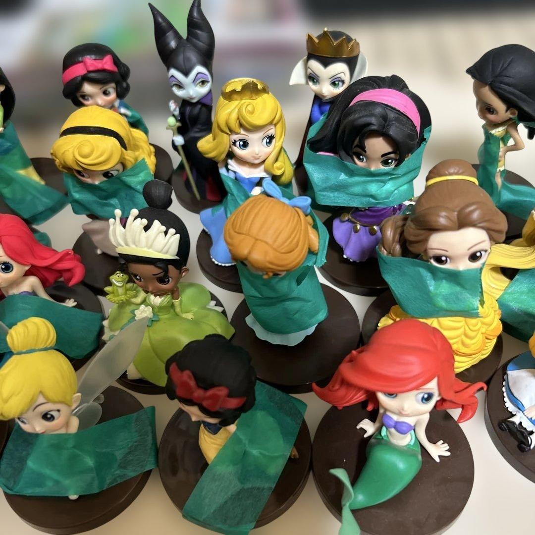 ディズニープリンセス Qposketフィギュアセット 24体