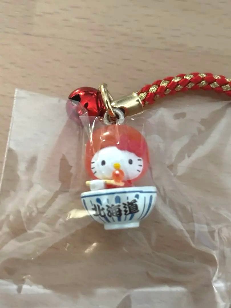 【極稀少・未開封】2003年 北海道限定 いくら丼キティ 根付 当時物レトロ