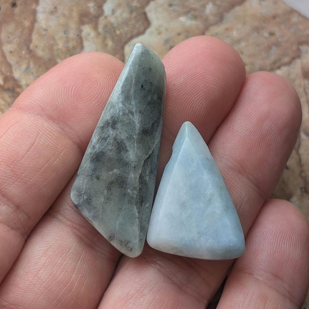 糸魚川翡翠のペンダントトップ　青翡翠