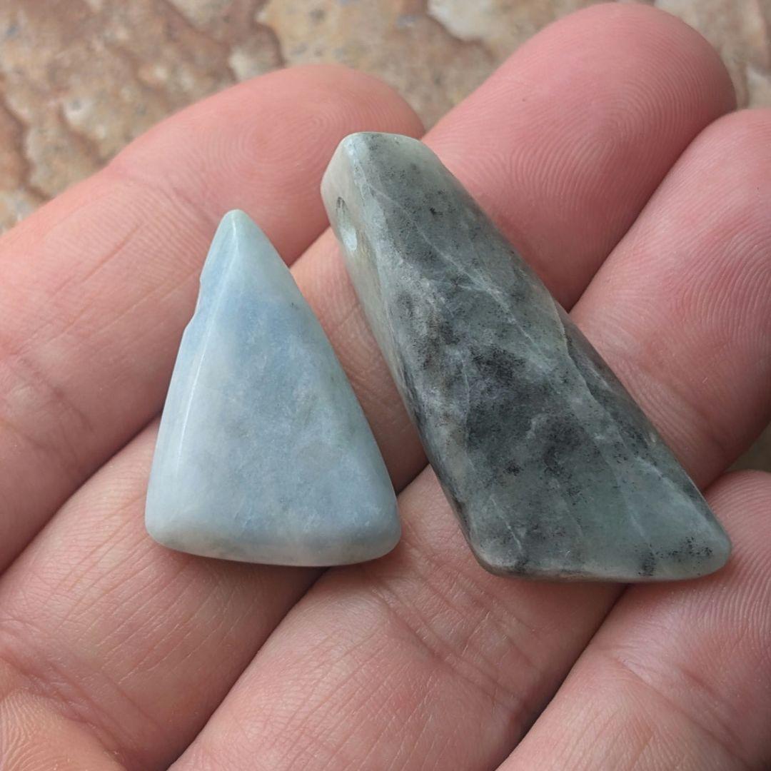 糸魚川翡翠のペンダントトップ　青翡翠