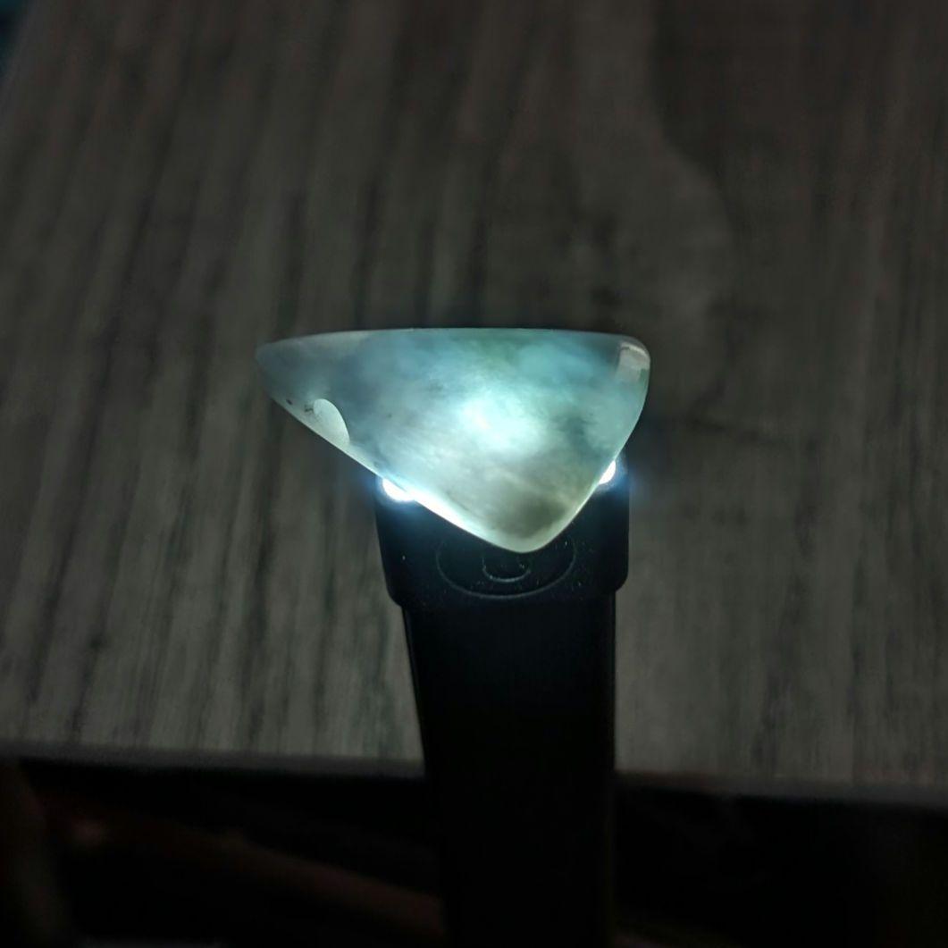 糸魚川翡翠のペンダントトップ　青翡翠