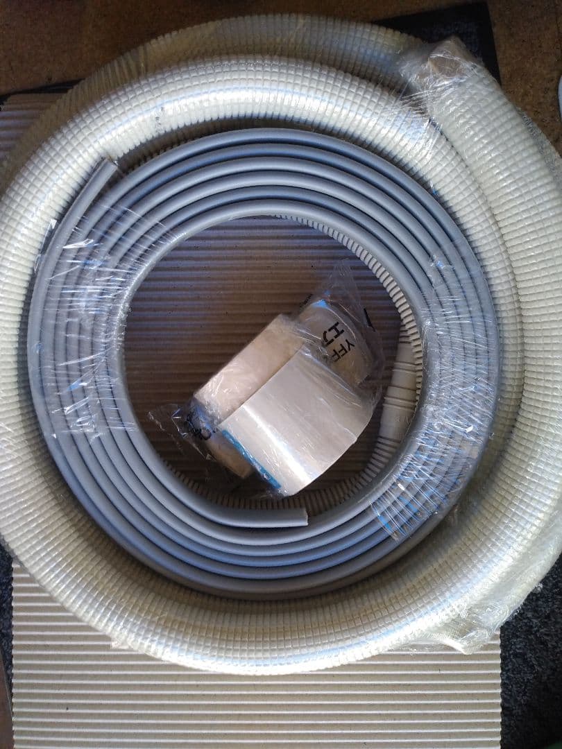 3m◆エアコン配管キット◆VVFケーブル、ドレン、テープ、パテ等◆因幡◆新品