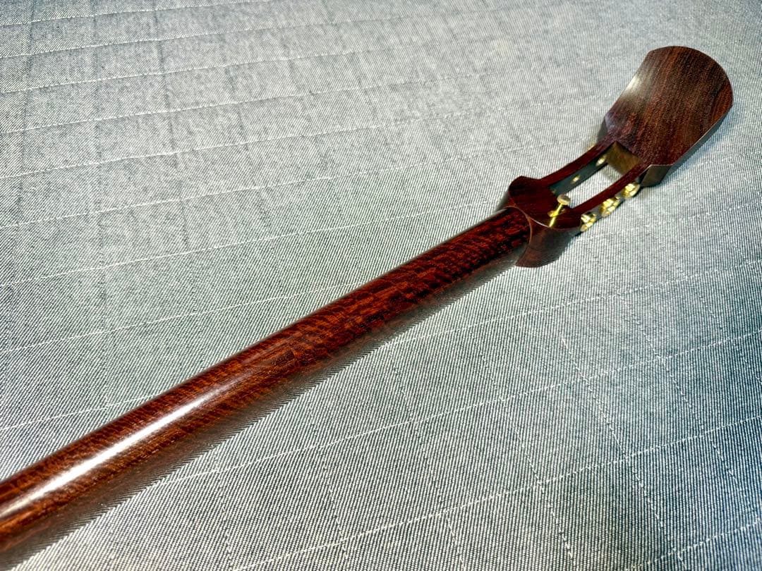 【大虎杢・極】最高峰 津軽三味線 K18 金細 子持綾杉 極上美品 超希少 太棹