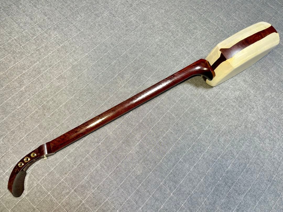 【大虎杢・極】最高峰 津軽三味線 K18 金細 子持綾杉 極上美品 超希少 太棹