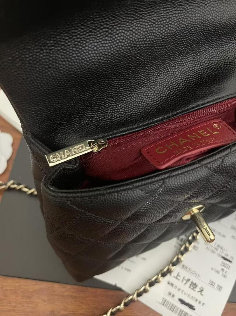 ブラック レザー ショルダーバッグ