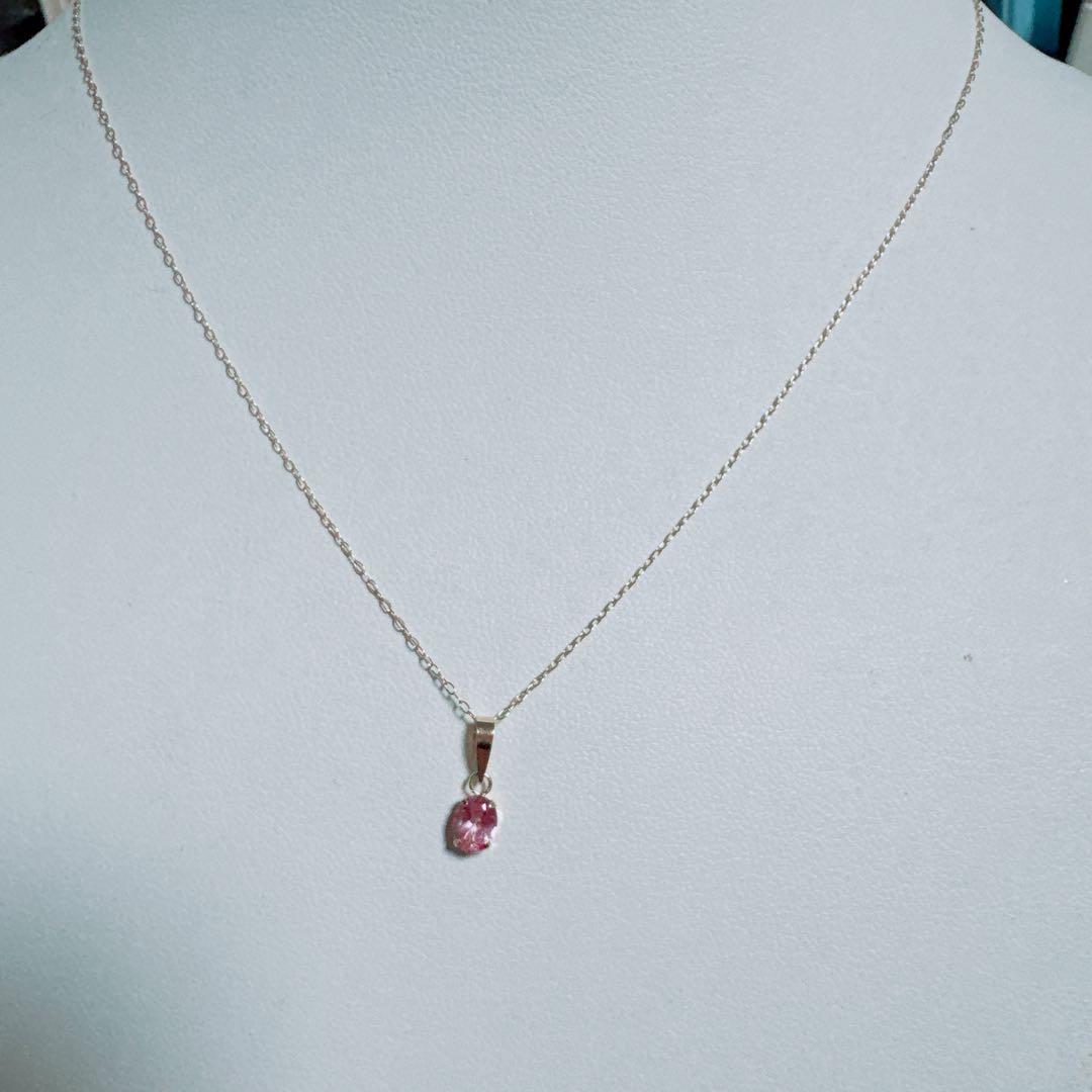k18Pink SpinalネックレスピンクスピネルネックレスNO25-2446