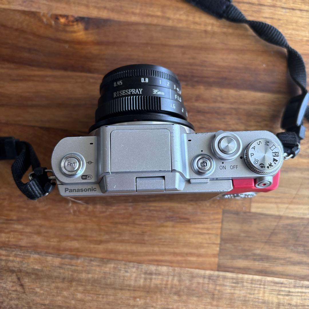 LUMIX gf7ミラーレスカメラ MFレンズセット　ピンク