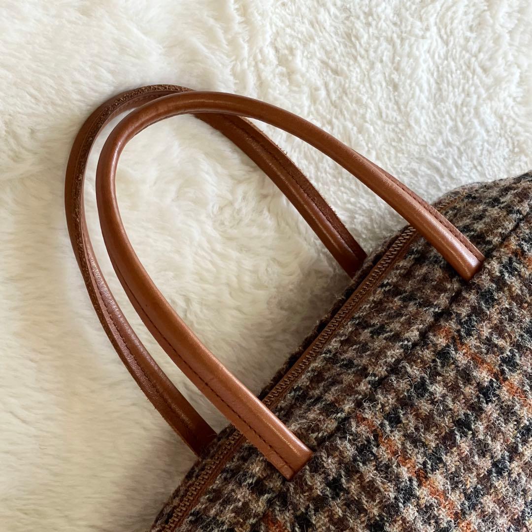 極美品 完売品 ハリスツイード アナザーエディション ボストンバッグ