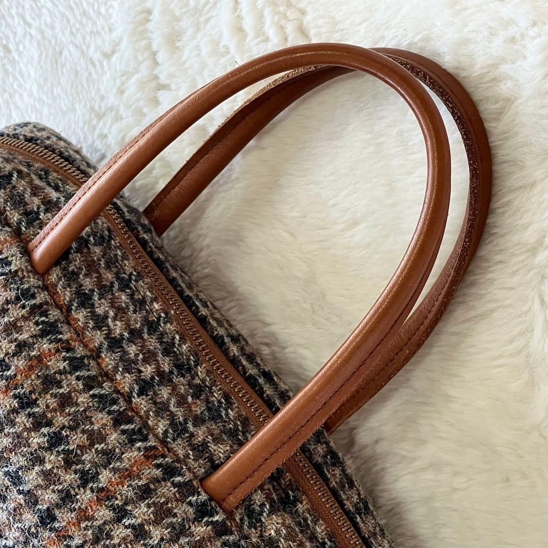 極美品 完売品 ハリスツイード アナザーエディション ボストンバッグ