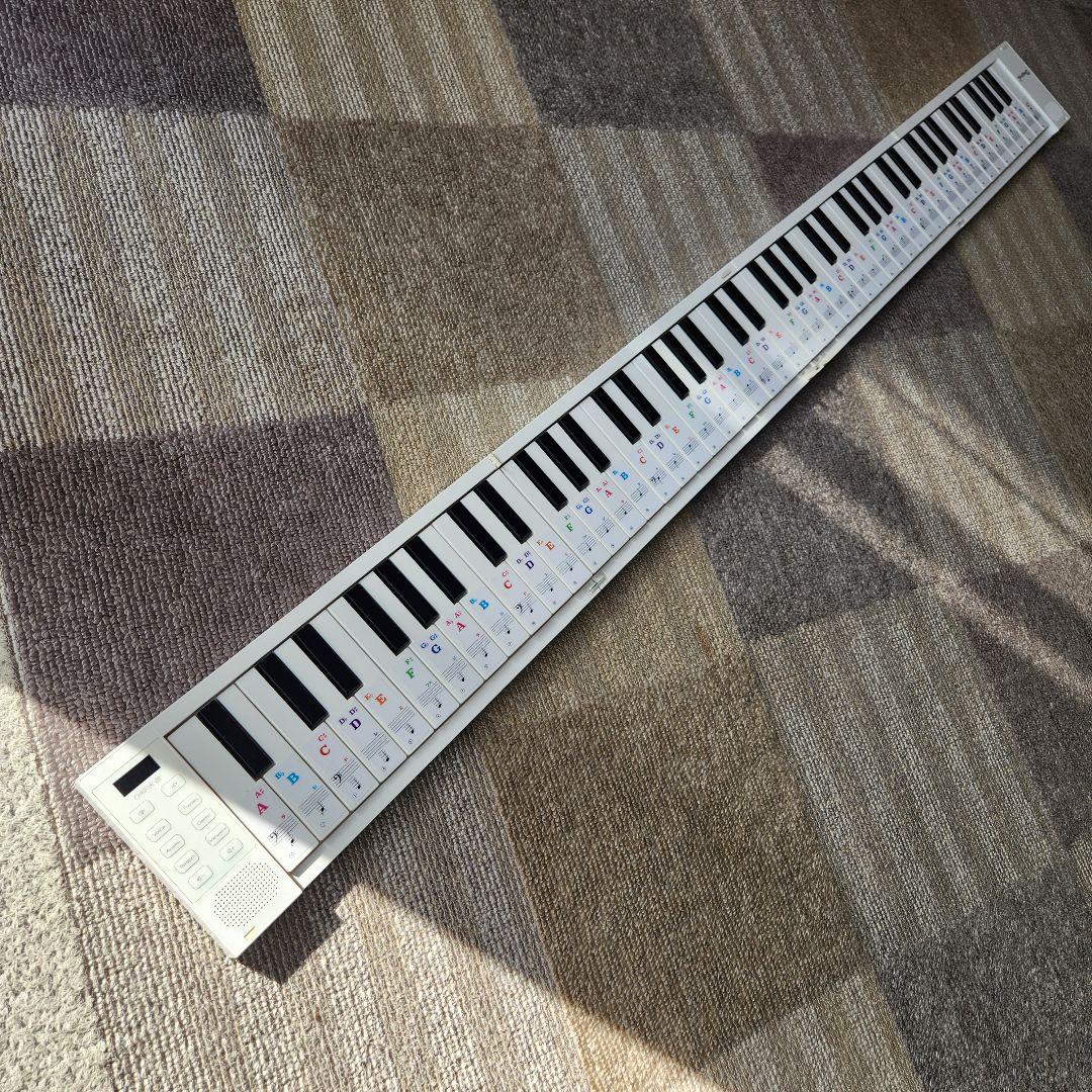 ORIPIA88 デジタルピアノ ホワイト 電子ピアノ専用音符シール　128音色