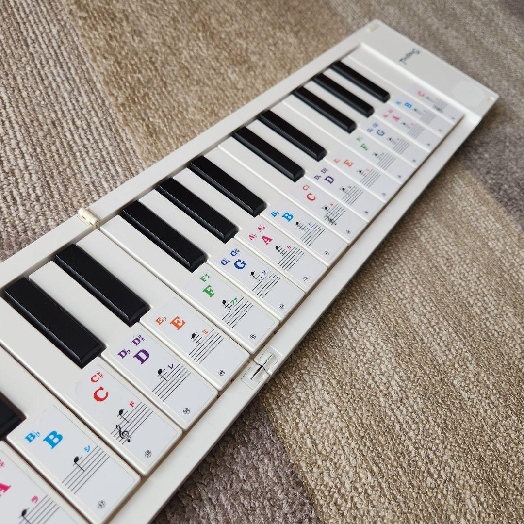 ORIPIA88 デジタルピアノ ホワイト 電子ピアノ専用音符シール　128音色