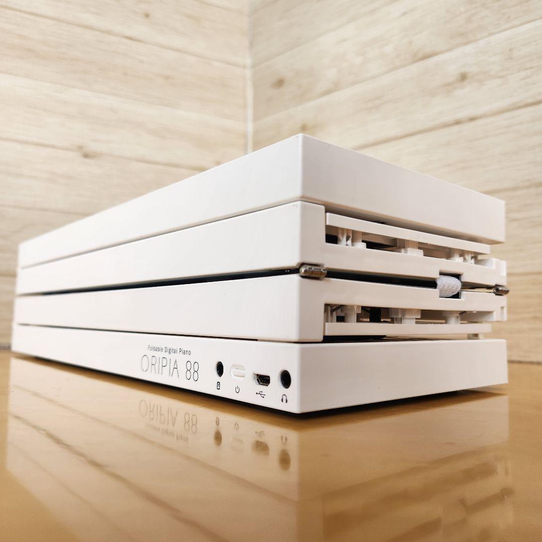 ORIPIA88 デジタルピアノ ホワイト 電子ピアノ専用音符シール　128音色