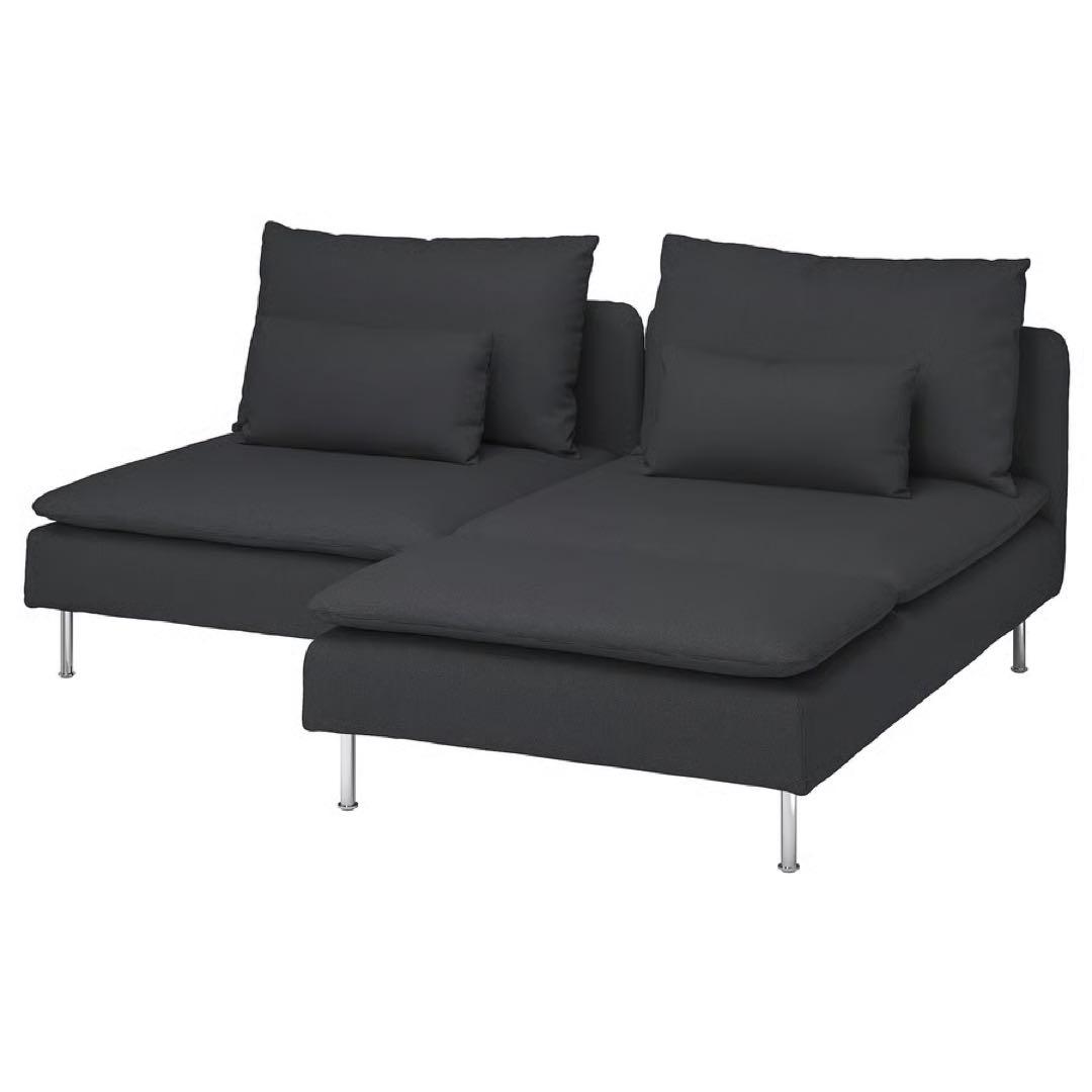 【都内無料配送】IKEA SÖDERHAMN 寝椅子 フリードトゥナダークグレー