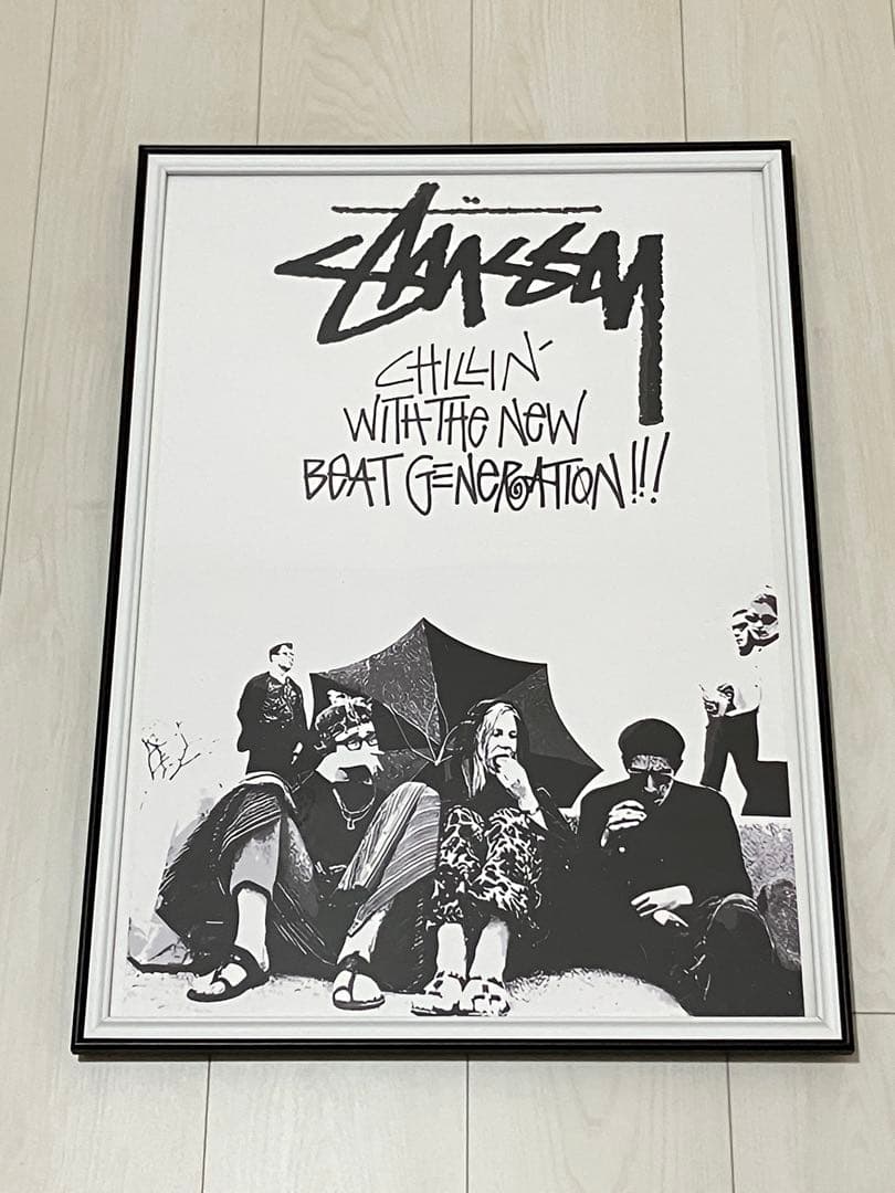 【額縁付き】A2 ポスター STUSSY ステューシー オシャレ インテリア 白