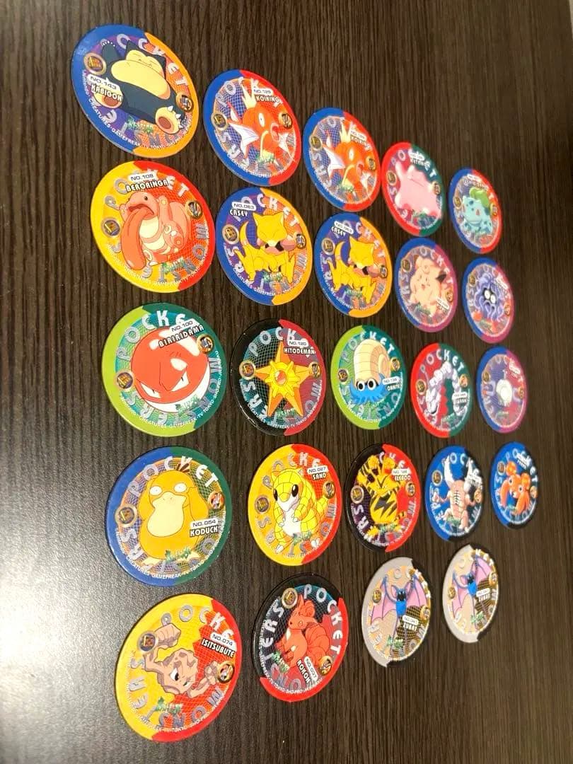ポケモン グッズ メンコ 約90枚 キラ　大量　当時物　まとめ売り　アマダ製