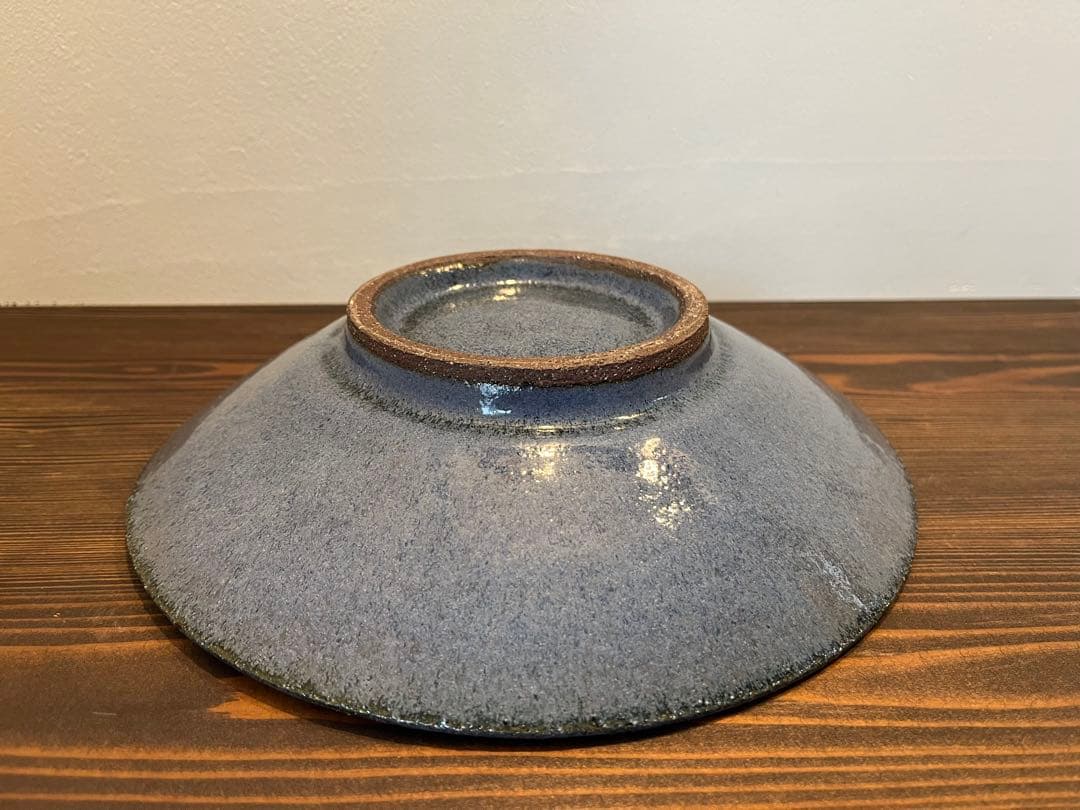 小澤基晴さん　すみれ８寸カレー皿　１枚　作家さん器　未使用品