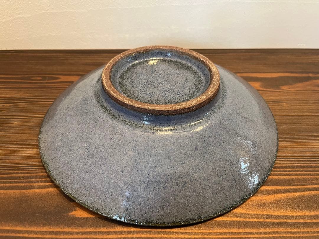 小澤基晴さん　すみれ８寸カレー皿　１枚　作家さん器　未使用品