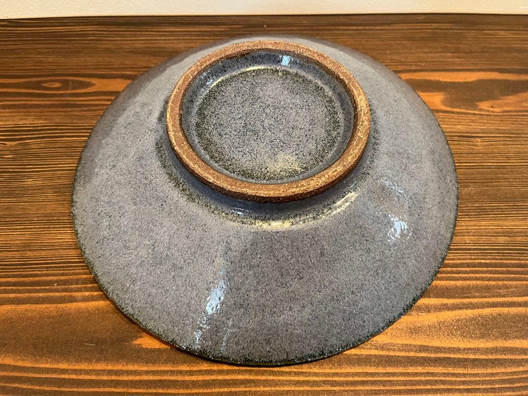 小澤基晴さん　すみれ８寸カレー皿　１枚　作家さん器　未使用品