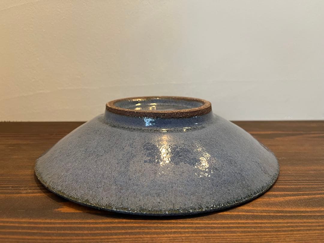 小澤基晴さん　すみれ８寸カレー皿　１枚　作家さん器　未使用品