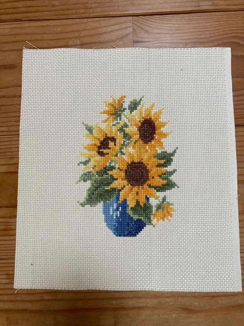 12か月の花　クロスステッチ完成品12枚セット マリー・カトリーヌ　コレクション