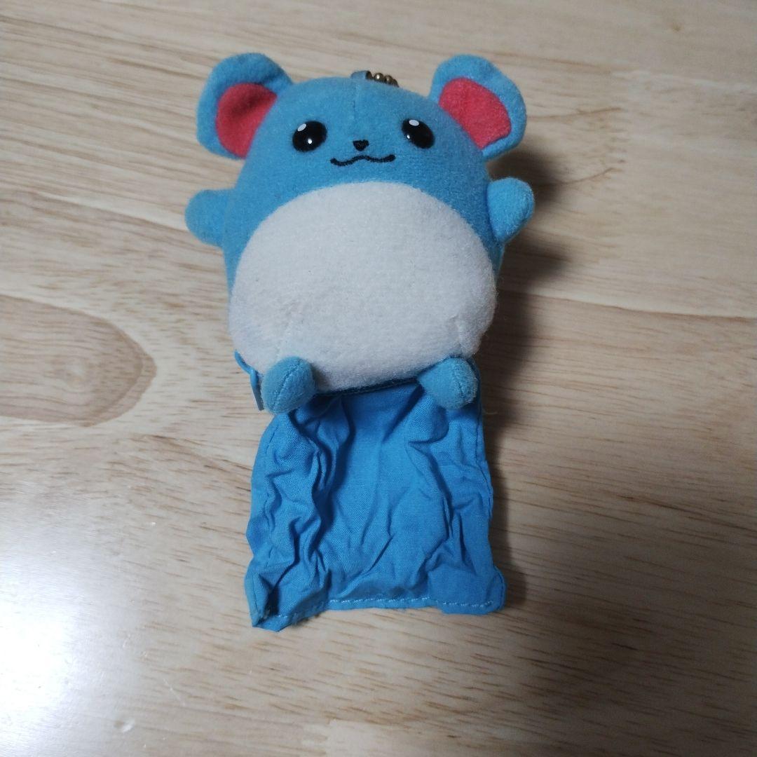 ホケモン　マリル　7cm小型ぬいぐるみ　TOMY 　キーホルダー　初期