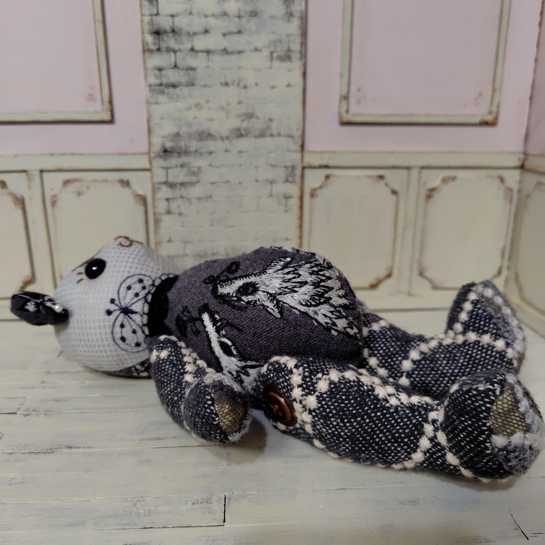 は*こ様 ミナペルホネン＊ハンドメイド＊ぬいぐるみ＊テディベア＊55(オークショ