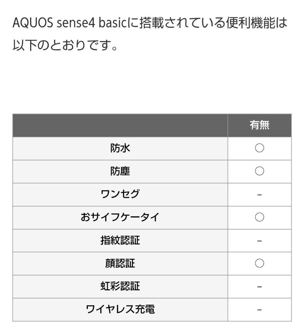 美品■AQUOS sense4 basic■ ROM64GB FHD+