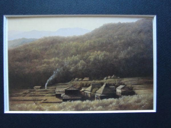 谷口和正【秋の日隠れ】希少画集画、状態良好、新品高級額装付