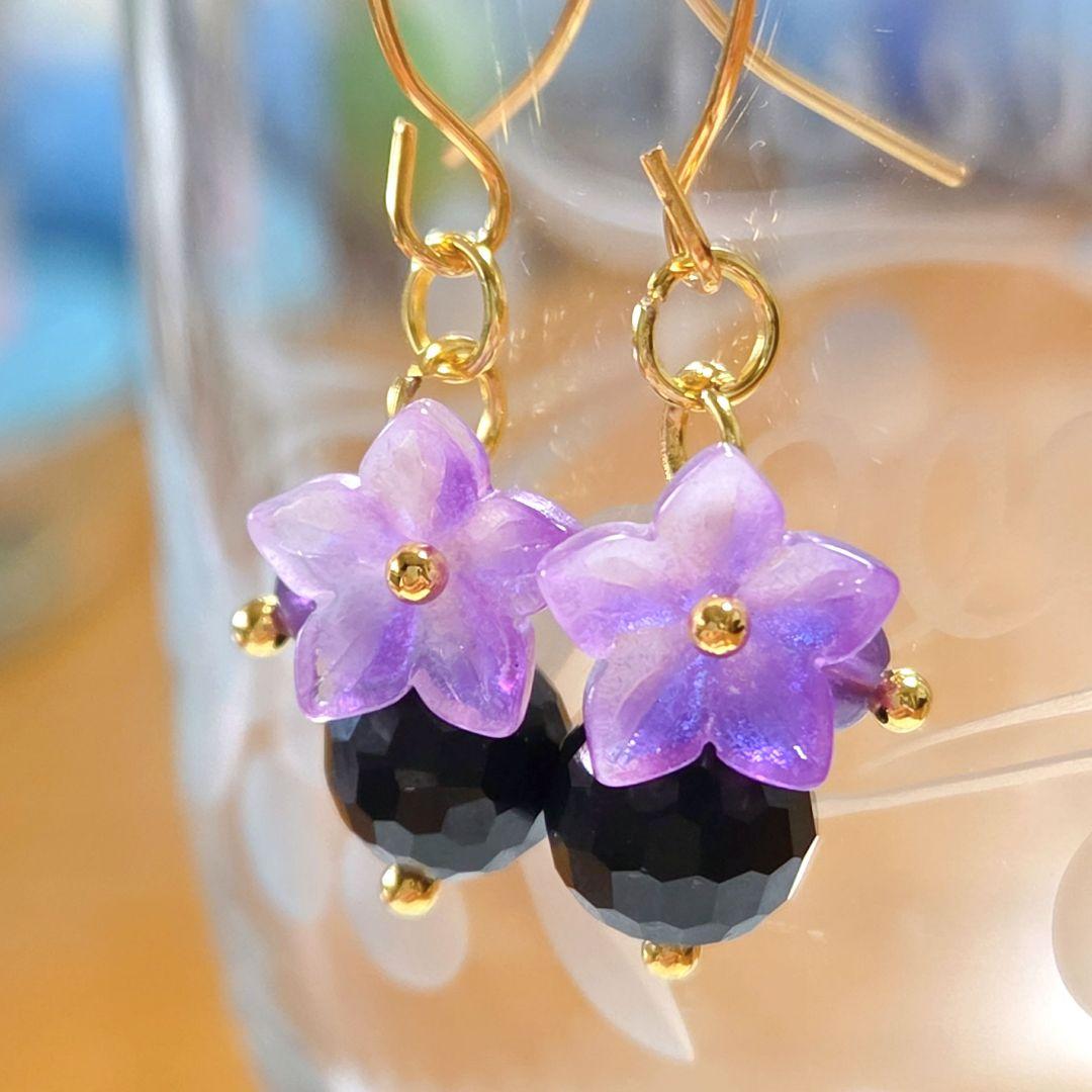 専用です☆小さなお花とローズクォーツのピアス