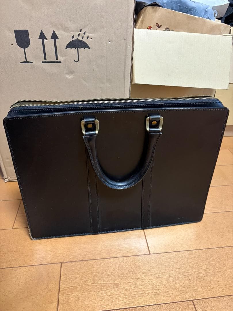 万双　ブライドル　天ファスナー　ブラック