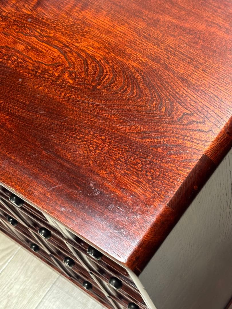 木製　小引き出し　薬箱　箪笥　箪笥　薬箪笥　からくり箪笥　民芸家具　タンス