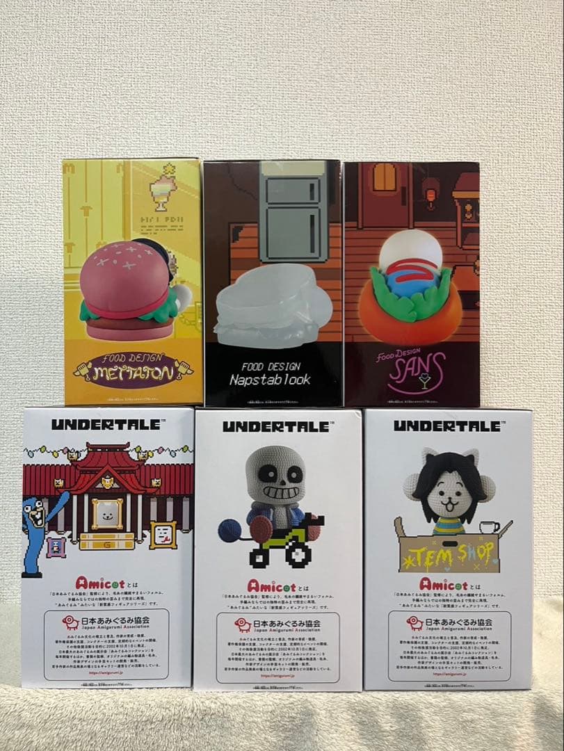 UNDERTALE あみこっと　FOODDESIGN　6体セット