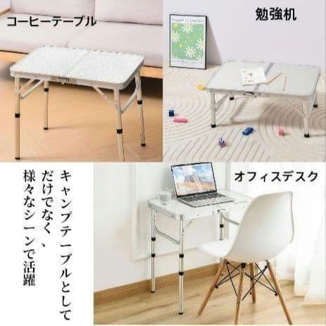 ✨2個セット✨ アウトドアテーブル キャンプテーブル 黒 耐熱 コンパクト 防水