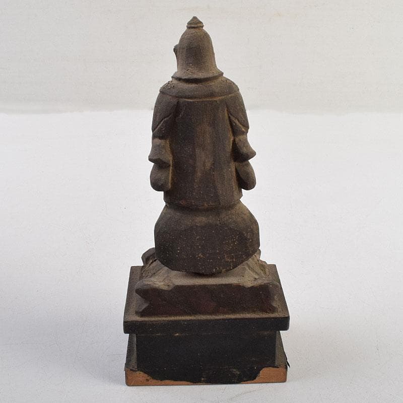 仏教美術　木彫　仏像　逗子付　V　R9582