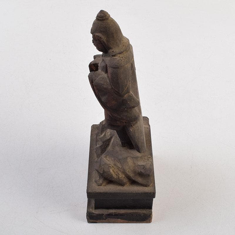 仏教美術　木彫　仏像　逗子付　V　R9582