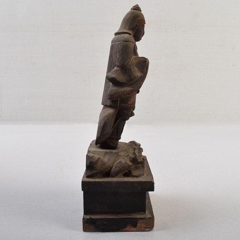 仏教美術　木彫　仏像　逗子付　V　R9582