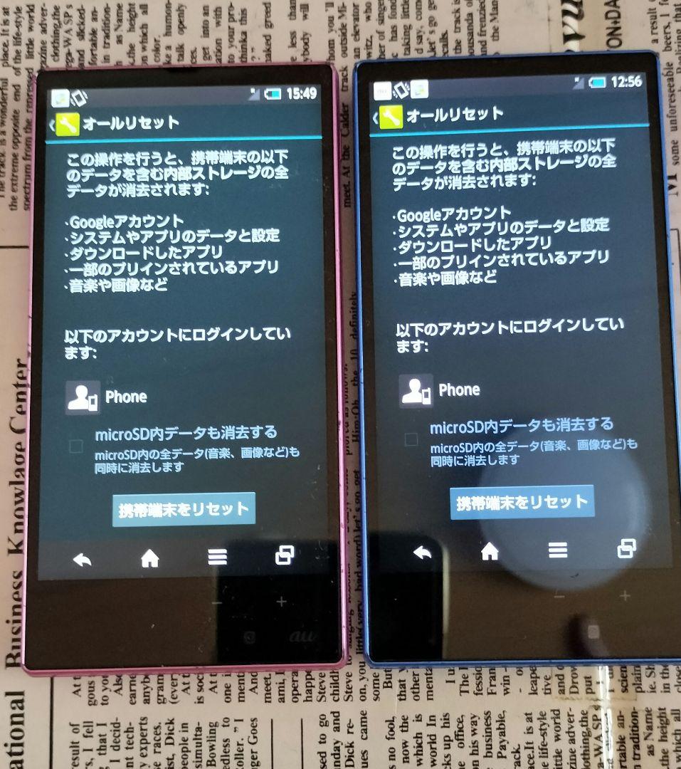 auアクオスフォンSERIE SHL24