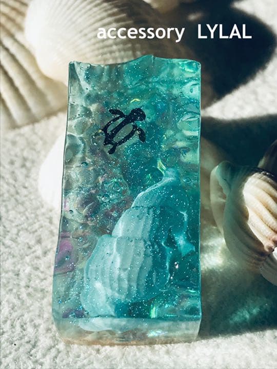 ゆらゆら海の置物✧︎ 箸置き/キーホルダー♡ 海底キラキラバージョン　オーダー