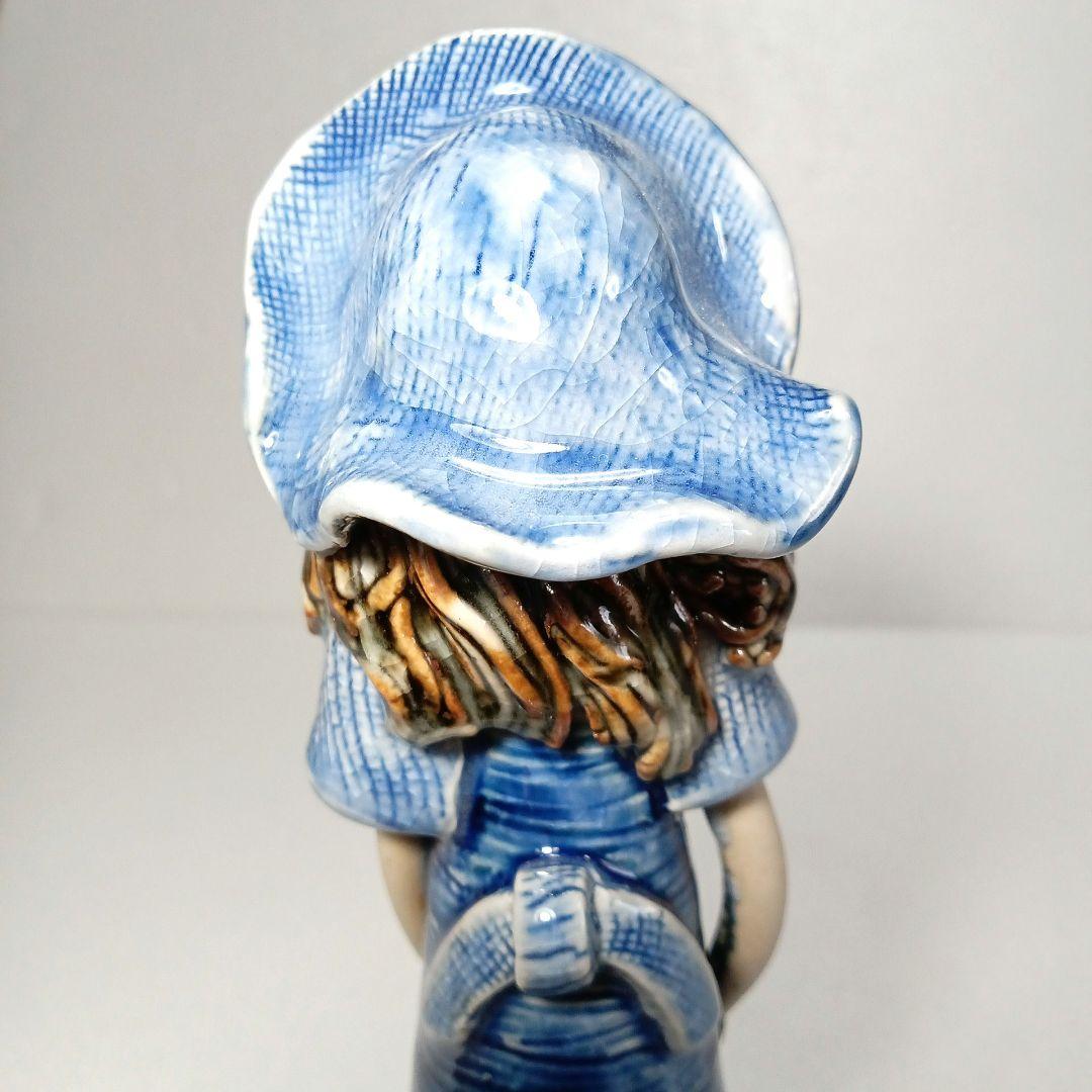 【新品未使用】癒やし 華やか 陶人形　瀬戸焼 日展入選 陶芸家 造