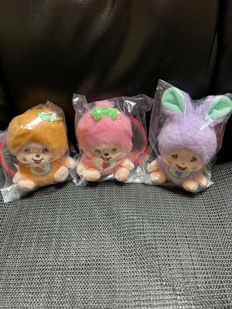 モンチッチフルーツLサイズぬいぐるみモンチッチ フルーツ マスコット６点セット❣️