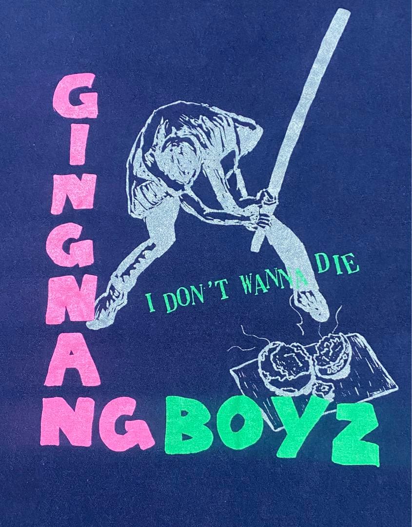 【レア！】GINGNANG BOYZ 銀杏BOYZ 紺 Tシャツ L 峯田和伸