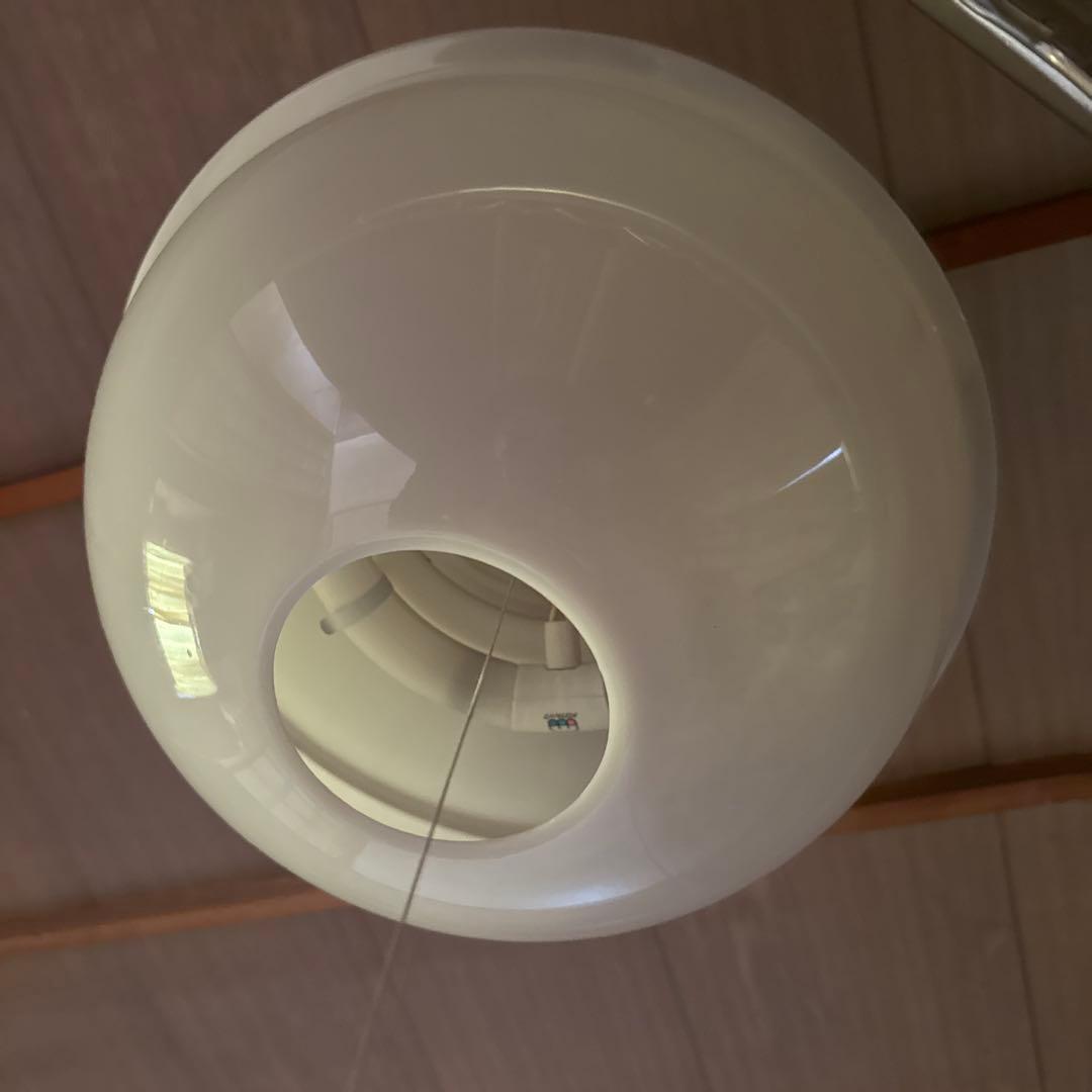 【動作確認済❗️】ナショナル 昭和レトロ アンティーク 球鈴 乳白ガラス 照明