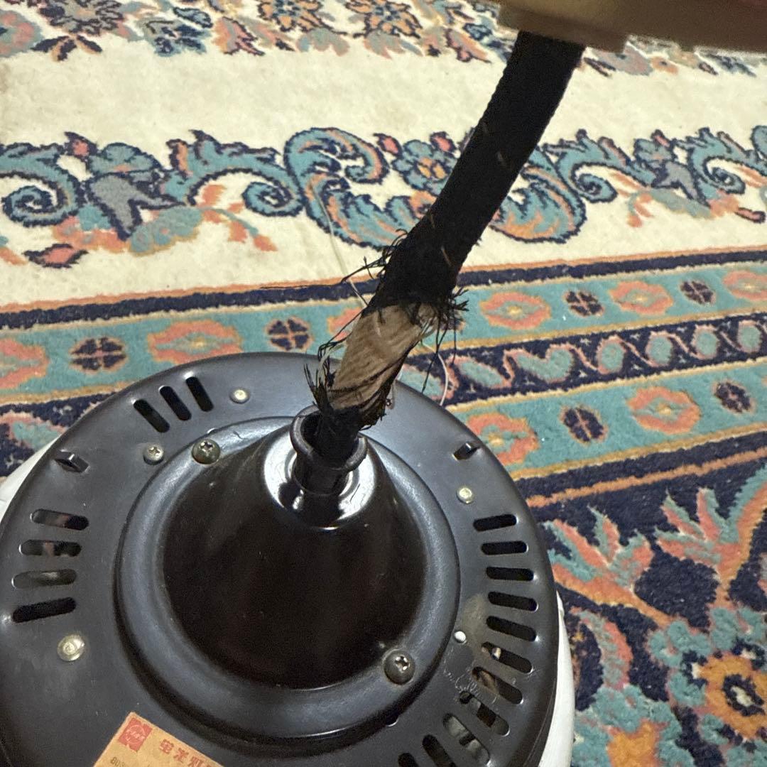 【動作確認済❗️】ナショナル 昭和レトロ アンティーク 球鈴 乳白ガラス 照明