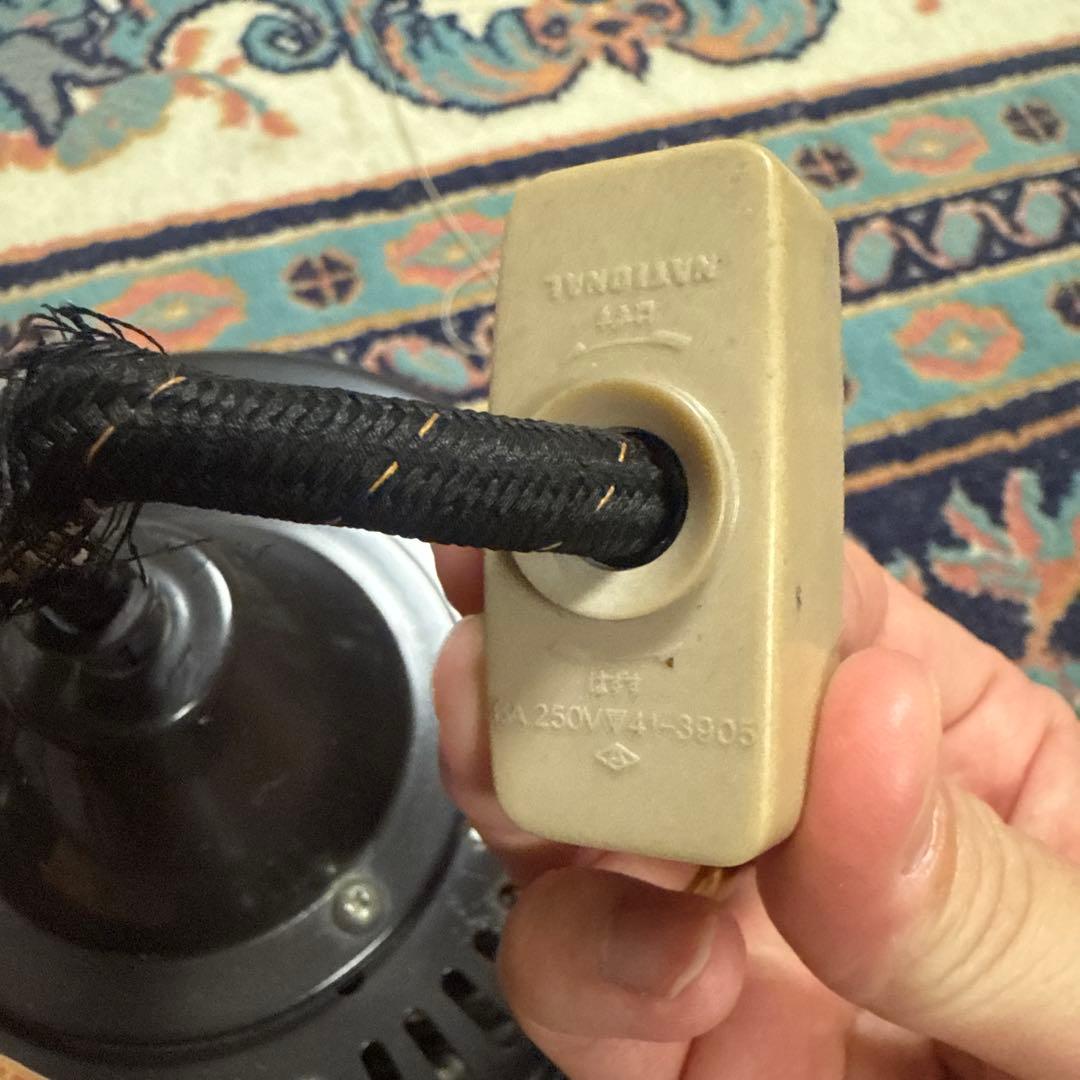 【動作確認済❗️】ナショナル 昭和レトロ アンティーク 球鈴 乳白ガラス 照明