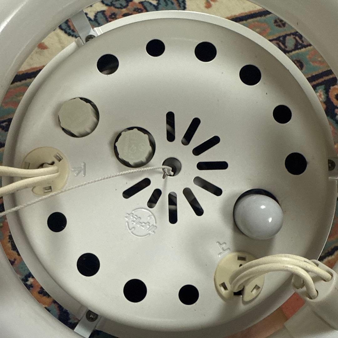 【動作確認済❗️】ナショナル 昭和レトロ アンティーク 球鈴 乳白ガラス 照明