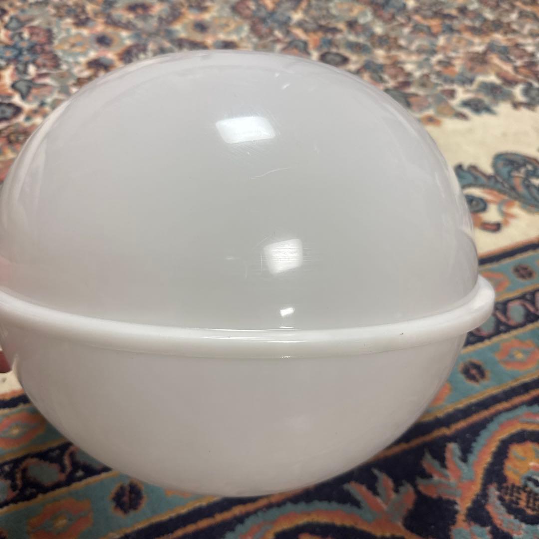 【動作確認済❗️】ナショナル 昭和レトロ アンティーク 球鈴 乳白ガラス 照明