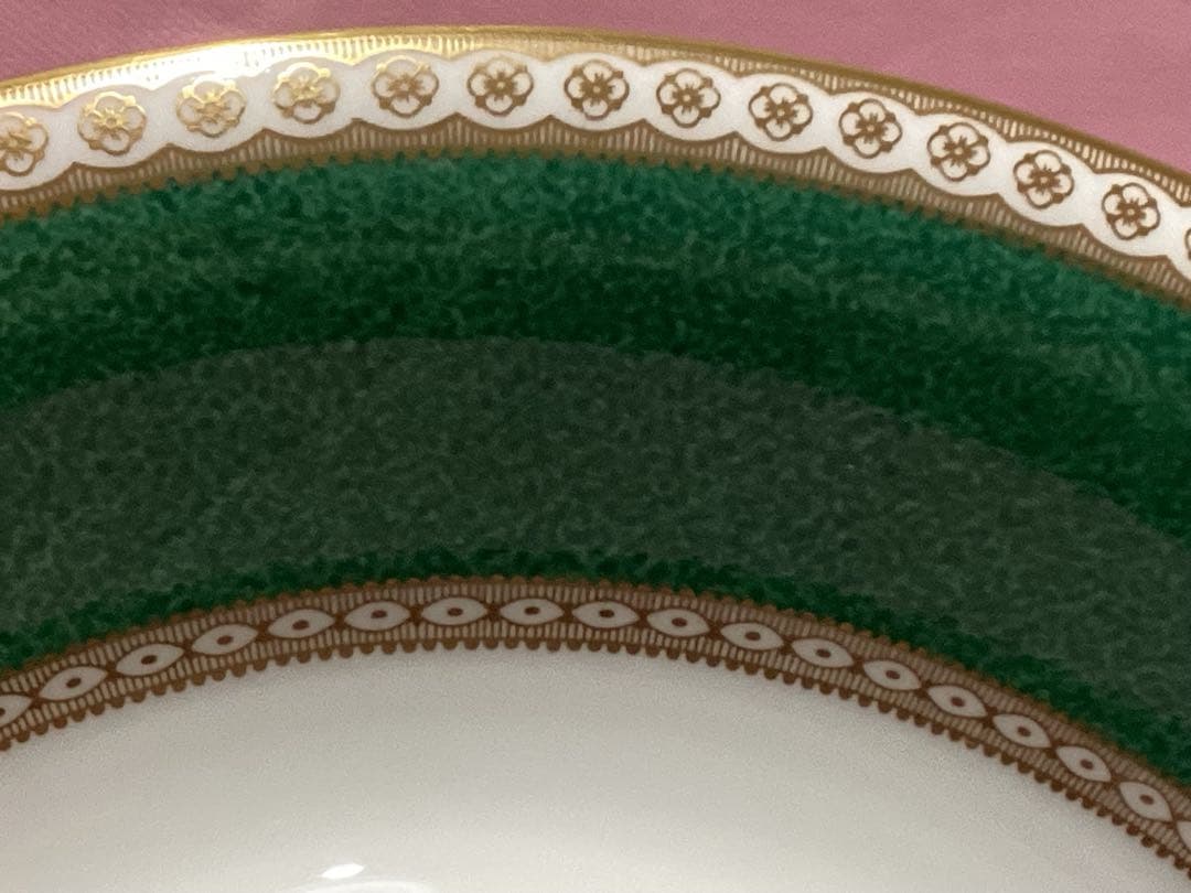 ウエッジウッド　ユーランダー パウダー グリーン　廃番品　サービスプレート　3枚